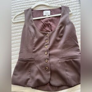 Reformation brown delanie top